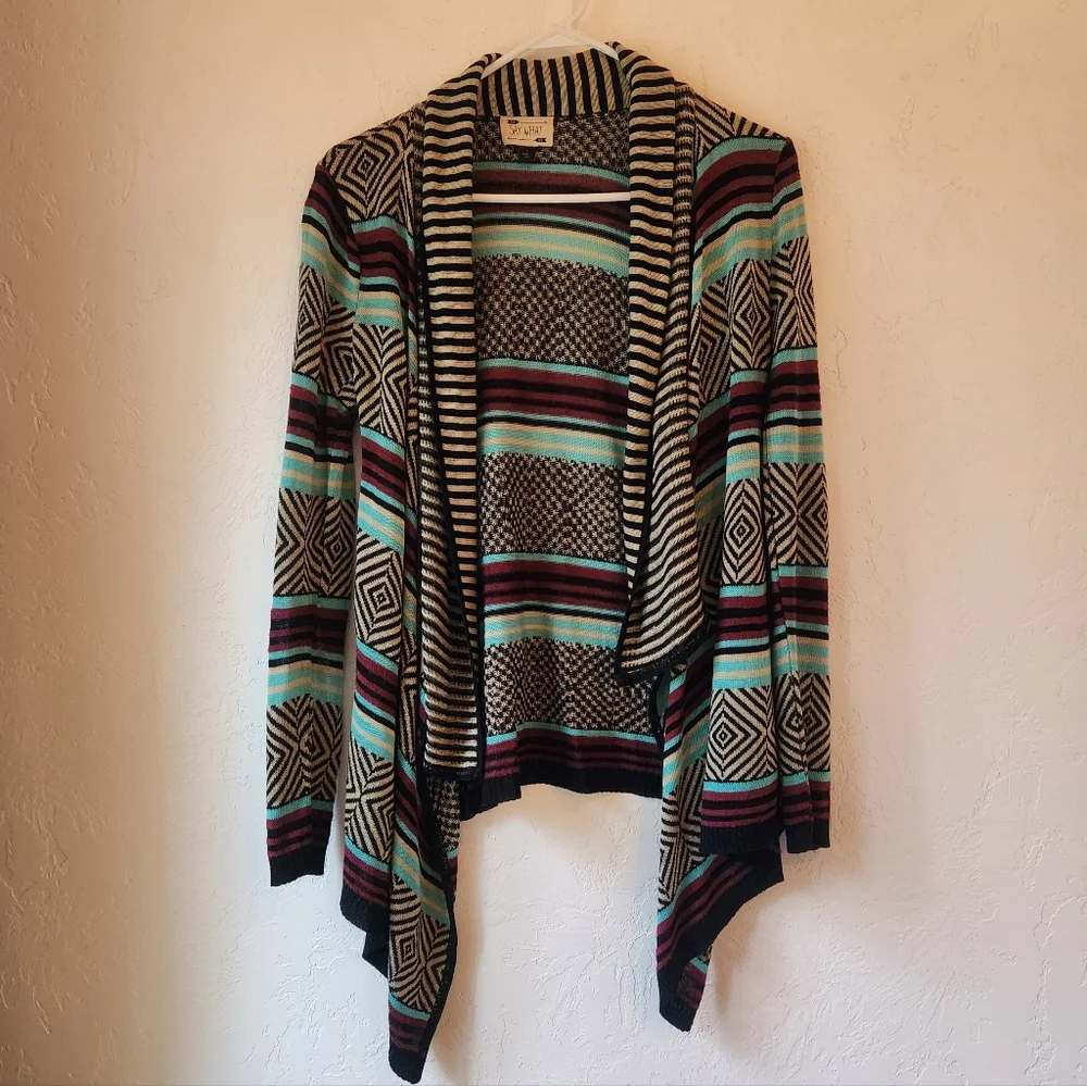 Aztec Retro Waterfall Cardigan - Picture 1 of 5